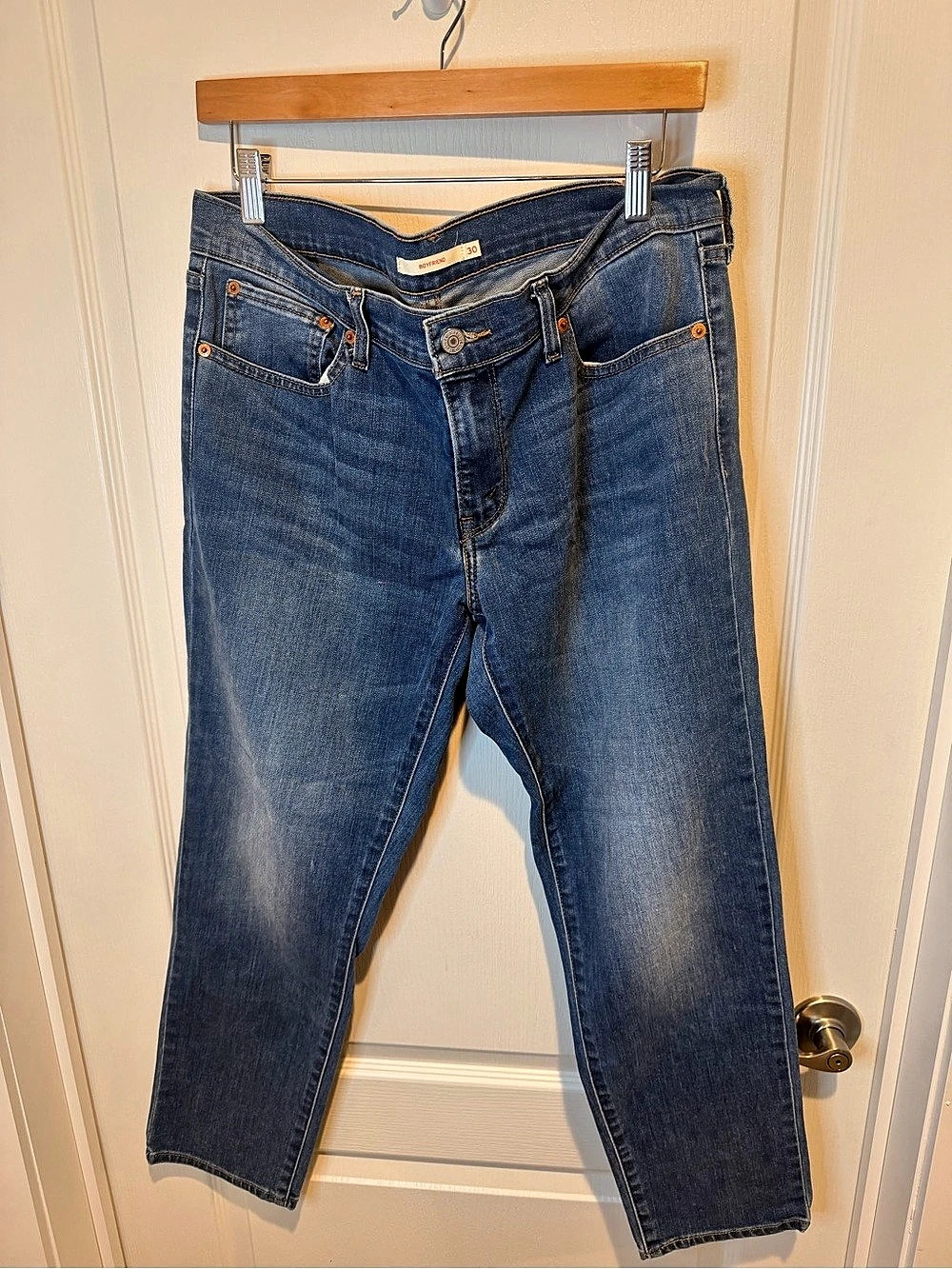 Levi's Boyfriend Jeans in Blue Waist 30